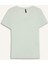 Slim Fit Dar Kesim V Yaka Basic Düz Ribana Kısa Kollu Tişört I1080AZ25SP 7