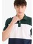 %100 Pamuk Regular Fit Polo Yaka Bloklu Kısa Kollu Tişört D7940AX25SP 6