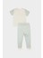 Erkek Bebek Pijama Takımı Baskılı Kısa Kollu Penye Üst Çizgili Uzun Alt E0757A525SM 6