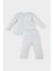 Kız Bebek Pijama Takımı Ribana Uzun Kollu Üst Beli Lastikli Uzun Alt E0766A525SP 8
