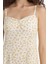 Bodycon Vücudu Saran Kalp Yaka Çiçek Desenli Maroken Askılı Midi Elbise C0960AX25SM 6