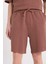 %100 Pamuk Regular Fit Düz Paça Şort E0442AX25SM 6