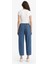 Pull On Carrot Fit Yüksek Bel Crop Fit Yumuşak Jean Pantolon E0954AX25SM 6