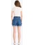Mom Fit Yüksek Bel Paçası Katlamalı Fit Jean Şort E0924AX25SM 7