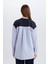Bisiklet Yaka Çizgili Gömlek Görünümlü Sweatshirt Tunik E1393AX25SP 8