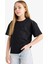 Kız Çocuk Relax Fit Bisiklet Yaka Basic Düz 2'li Kısa Kollu Tişört D9431A825SM 9