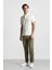 Jogger Gabardin Pantolon Beli Lastikli Kargo Cepli Lastikli Paça E1037AX24WN 3