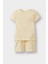 Kız Bebek 4'lü Pijama Takımı Yıldız Desenli Kısa Kollu Penye Üst Beli Lastikli Şort E1555A525HS 7