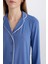 Pijama Takımı Regular Fit Uzun Kollu Üst Uzun Alt-Fall in Love E1804AX24WN 6