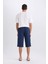 Long Fit File Astarlı Uzun Boy Kargo Cep Deniz Şortu E0905AX25HS 6