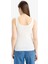 Slim Fit Dar Kesim Kare Yaka Fitilli Kaşkorse Atlet E2173AX25SP 6