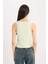 Slim Fit Dar Kesim Halter Yaka Fitilli Kaşkorse Atlet A8859AX25SP 6