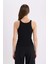 Slim Fit Dar Kesim Halter Yaka Basic Düz Fitilli Kaşkorse Atlet E2176AX25SP 6