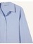 Oversize Geniş Kalıp Çizgili Oxford Uzun Kollu Gömlek D4015AX25SP 9