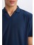 Regular Fit Polo Yaka Krinkıl Kısa Kollu Tişört E1207AX25SM 6