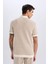 Regular Fit Polo Yaka Çizgili Triko Kısa Kollu Tişört C4150AX25SM 6