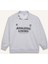 Fit Oversize Geniş Kalıp Dik Yaka Slogan Baskılı Sporcu Sweatshirt D7754AX25SP 7
