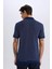 Regular Fit Polo Yaka Çizgili Triko Kısa Kollu Tişört C4150AX25SM 8