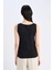 Slim Fit Dar Kesim Basic Düz Bisiklet Yaka Siyah Atlet I1059AZ25SM 6