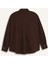 Oversize Geniş Kalıp Poplin Basic Düz Uzun Kollu Gömlek E2677AX24WN 10