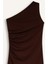 Bodycon Vücudu Saran Basic Düz Tek Omuzlu Midi Elbise E2469AX24WN 8