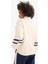 DeFacto Fit Oversize Geniş Kalıp Yarım Fermuarlı Baskılı Sporcu Sweatshirt D7132AX25SP 6