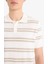 Regular Fit Polo Yaka Kısa Kollu Yumuşak Tuşeli Triko Tişört E2665AX25SP 8