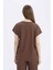 Regular Fit Bisiklet Yaka Bürümcük Kısa Kollu Tişört E1639AX25SP 9