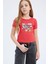 Kız Çocuk Tom & Jerry Cropped Fit Bisiklet Yaka Kısa Kollu Tişört E0479A825SP 6