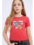 Kız Çocuk Tom & Jerry Cropped Fit Bisiklet Yaka Kısa Kollu Tişört E0479A825SP 7