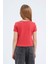 Kız Çocuk Tom & Jerry Cropped Fit Bisiklet Yaka Kısa Kollu Tişört E0479A825SP 8
