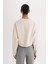 Fit Bisiklet Yaka Basic Düz Sporcu Sweatshirt D7119AX25SP 6