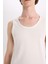 %100 Pamuk Fit Dar Kesim Bisiklet Yaka Ribana Atlet E0446AX25SM 6