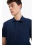 Regular Fit Polo Yaka Dokulu Basic Düz Kısa Kollu Tişört B4939AX25SM 8
