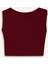 Fitted Bisiklet Yaka Kısa Kollu Bordo Tişört E3150AX24WN 9