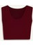 Fitted Bisiklet Yaka Kısa Kollu Bordo Tişört E3150AX24WN 10
