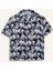 Erkek Çocuk Oversize Geniş Kalıp Polo Yaka Desenli Kısa Kollu Gömlek E2969A825SM 7
