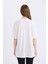Regular Fit Bisiklet Yaka Basic Düz Kısa Kollu Beyaz Tişört Tunik E1397AX25SP 10