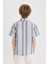 Erkek Çocuk Oversize Geniş Kalıp Polo Yaka Kısa Kollu Gömlek E2921A825SM 6