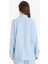 Relax Fit Basic Düz Keten Karışımlı Uzun Kollu Tesettür Gömlek Tunik D9702AX25SM 6