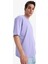 %100 Pamuk Oversize Geniş Kalıp Bisiklet Yaka Baskılı Kısa Kollu Tişört C2134AX25SM 6