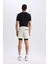 fit Slim Fit Dar Kesim Sporcu Penye Taytlı ŞORT E2759AX25SM 9