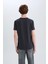 %100 Pamuk Slim Fit Dar Kesim Bisiklet Yaka Baskılı Kısa Kollu Tişört C2131AX25SM 6