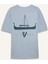 %100 Pamuk Vikings Comfort Regular Fit Rahat Kalıp Bisiklet Yaka Sırt Baskılı Kısa Kollu Tişört B8092AX25SP 10