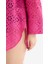 Regular Fit Pamuklu Brode Plaj Gömleği-Fall in Love C0506AX25SM 6