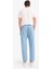 %100 Pamuk Relaxed Slouchy Fit Rahat Kesim Düz Paça Jean Pantolon E2906AX25SP 6