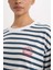 fit Oversize Geniş Kalıp Bisiklet Yaka Slogan Baskılı Sporcu Kısa Kollu TIŞÖRT E2782AX25SM 8