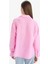 %100 Keten Oversize Geniş Kalıp Basic Düz Pembe Uzun Kollu Gömlek Z6638AZ25SP 6