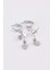 Kadın 3'lü Silver Küpe E3067AXNS 6