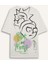 %100 Pamuk Rick and Morty Comfort Regular Fit Rahat Kalıp Bisiklet Yaka Sırt Baskılı Kısa Kollu Tişört B5369AX25SP 8